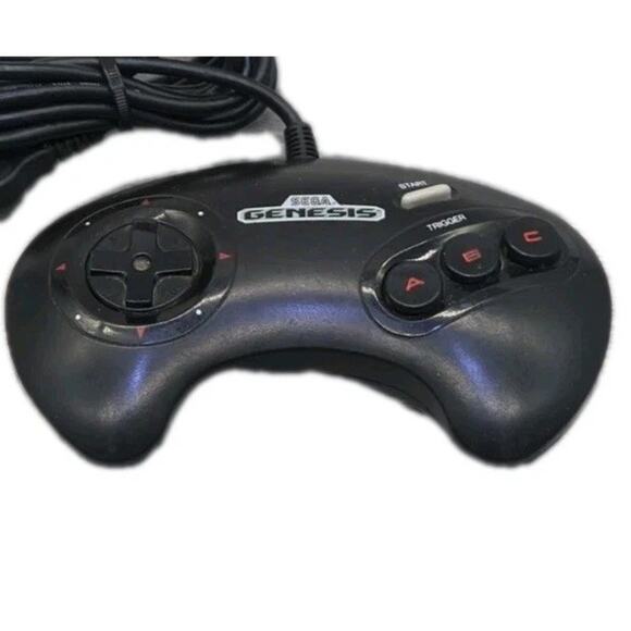Sega Genesis 3 Button Controller Black 1650 - Picture 1 of 9